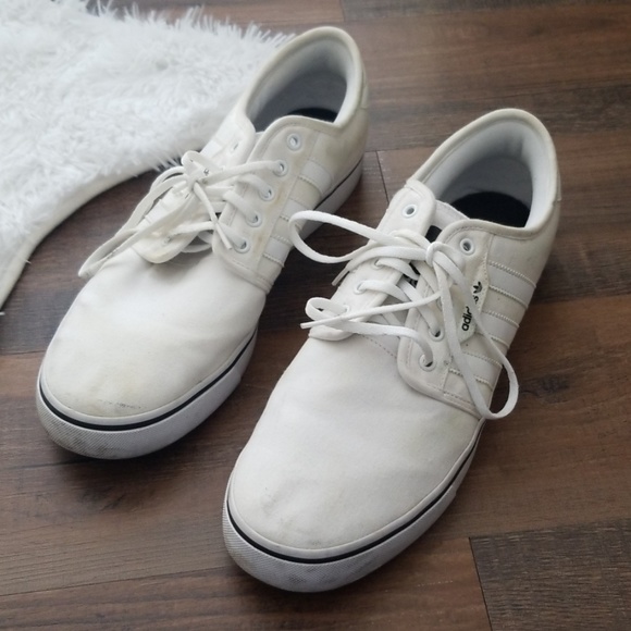 adidas Other - Adidas White Canvas Mens 11.5 Shoes Sneakers